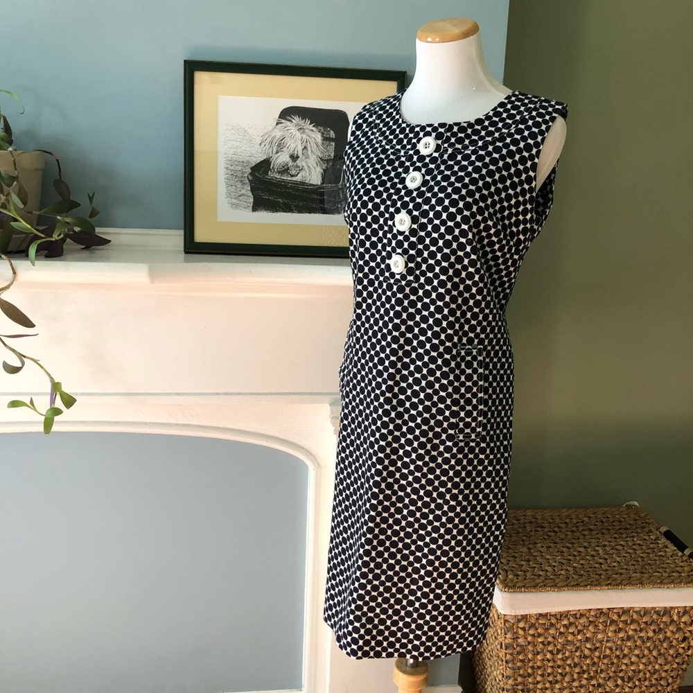 Sunset Rd. Polka Dot Retro-Look Dress